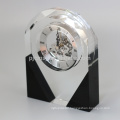 Custom Logo High Quality Home Decoration Office crystal desk clock